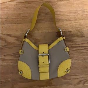 Michael Kors Yellow and Tan Purse